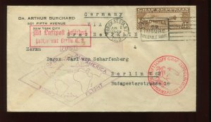 C14 Graf Zeppelin Air Mail Used Stamp on Nice Jun 2 1930 Cover (CV 194)