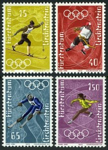 Liechtenstein 492-495,MNH. Olympics Sapporo-1972.Skiing,Hockey,Figure skating.