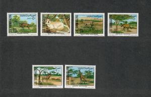 Somalia Sc#444-449a M/NH/VF, Complete Set, Animals, Cv. $40.30