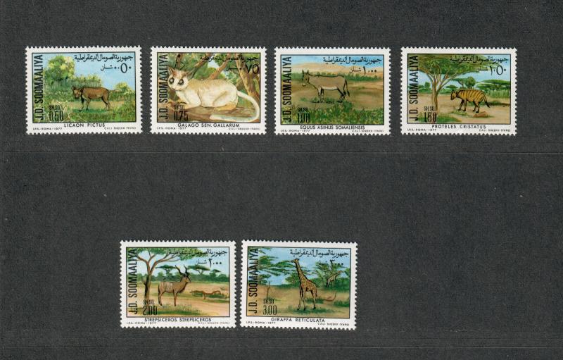 Somalia Sc#444-449a M/NH/VF, Complete Set, Animals, Cv. $40.30