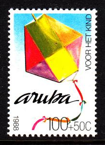 Aruba MNH Scott #B15 100c + 50c Kite - Childrens´ Toys