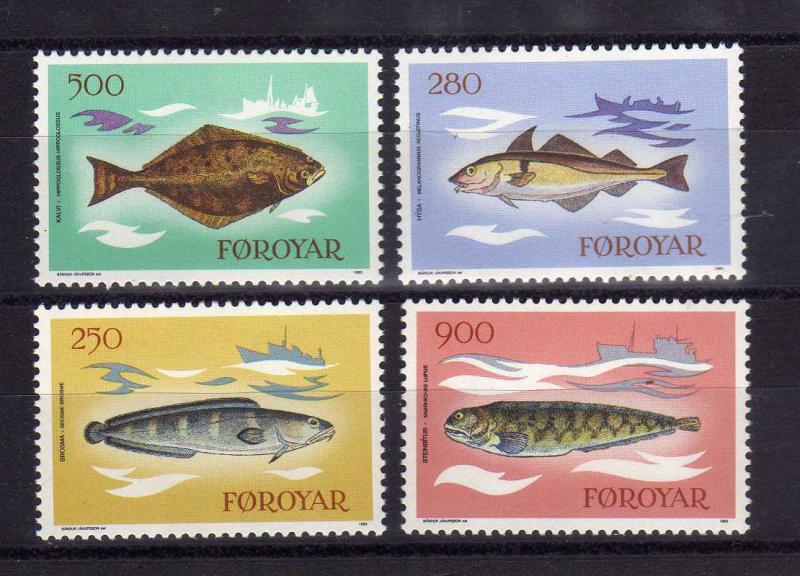 FEROE/FAROE 1983 MNH SC.97/100 Fish