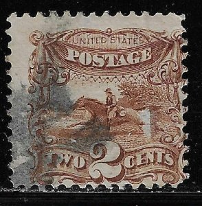 Scott # 113  Lot E380  2c Pony Express  brown  Used