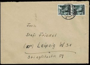 #6N4, on cover, Baden-Württemberg 1947