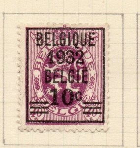 Belgium 1931-32 Early Issue Fine Mint Hinged 10c. Surcharged Optd NW-115500