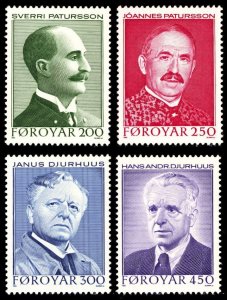 Faroe Islands 1984 Scott #108-111 Mint Never Hinged