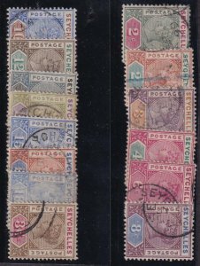 Seychelles 1890-1900 SC 1-14 Used 