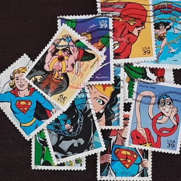 US Scott # 4084a-t; 20 used 39c Super Heroes from 2006; VF/XF; sound, full set