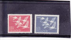 Iceland  Scott#  298-9  MNH