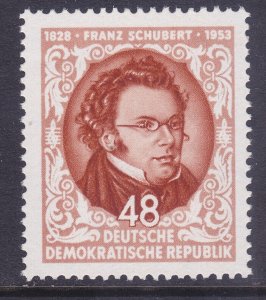 Germany DDR 186 MNH OG 1953 Franz Schubert 125th Death Anniversary Issue VF