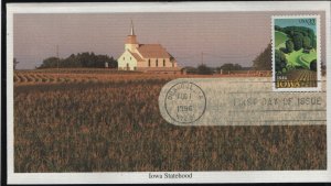 US  3088  FDC,  IOWA    MYSTIC CACHETS