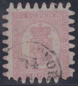 FINLAND Sc 10 LIGHT ROSE USED BY Cds F,VF SCV$77.50 