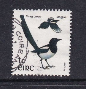 Ireland  #1076  used  1997    birds 1p  magpie