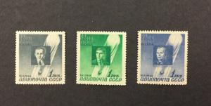{BJ Stamps} RUSSIA, #C77-C79, 1944 set of 3. FVF, OG, MNH. CV $30.00.