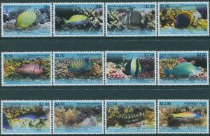 Cook Islands Penrhyn 2013 SG626-637 Fish set MNH