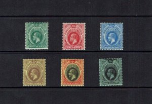 Southern Nigeria: 1912 King George V definitive, part set to 1/-, MLH