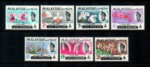 Selangor #121-127  Mint  Scott $5.10