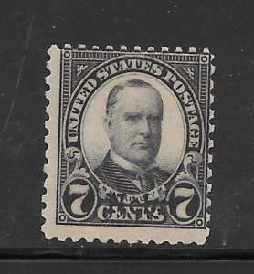 #676 MH NEBRASKA OVERPRINT ISSUE SINGLE
