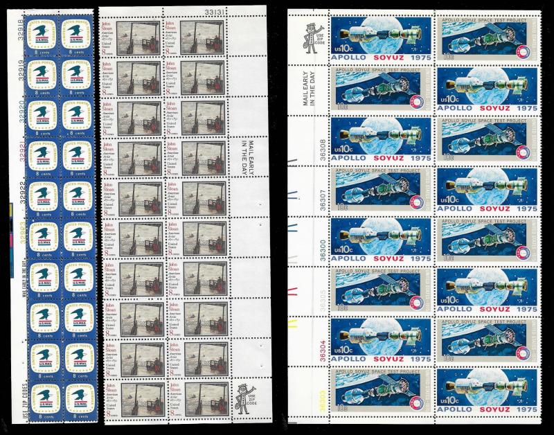 UNITED STATES (71) Large Plate Blocks/Blocks ALL Mint Never Hinged FV=$100+