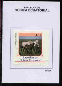 Equatorial Guinea 1976 Horses 1EK Camargue proof in issue...