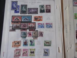 South Africa Classic Stamp Collection on Album Pages