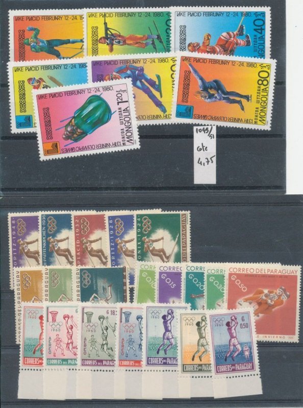 Nicaragua SPORT Colombia Russia Hungary Mongolia Paraguay MNH EP1206