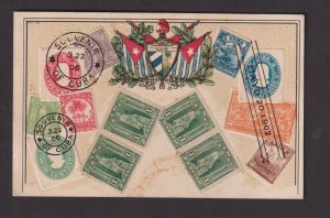 1906 Stamps of Cuba postcard