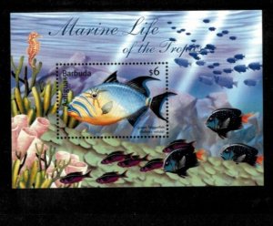 Antigua 2000 - Marine Life - Fish - Souvenir Stamp Stamp - Scott #2477 - MNH