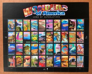 Scott 4033-4072 WONDERS OF AMERICA Pane of 40 US 39¢ Stamps MNH 2006