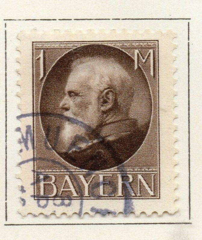 Bayern Bavaria 1914-18 Early Issue Fine Used 1M. NW-120709