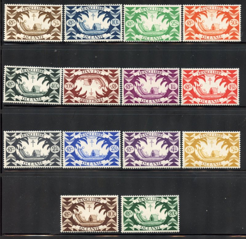 French Polynesia # 136-49, Mint Never Hinge.
