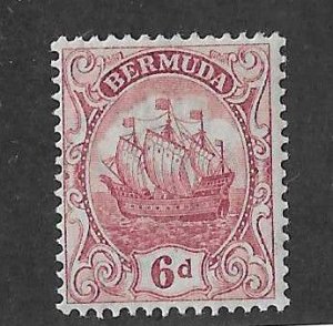 Bermuda Sc #47  6p  red violet NH VF