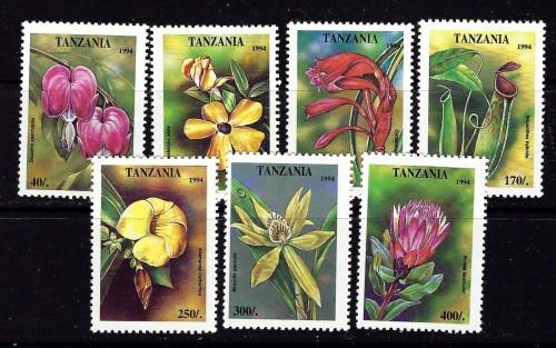 Tanzania 1303-09 NH 1995 Flowers set