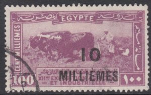 Egypt 1926 Sg136 10m On 100m Purple Fine Used Surch