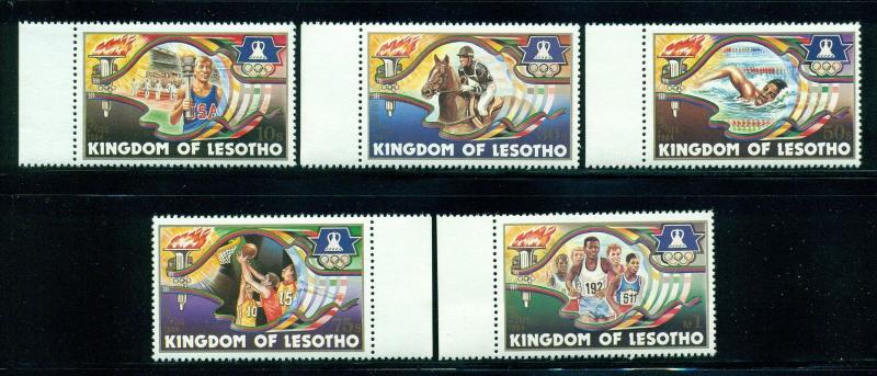 Lesotho Scott #439-443 MNH Olympics 1984 Los Angeles $$