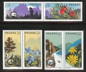 Poland Scott 2089-2094 MNH** 1975 Mountain Guide set 2090-94a