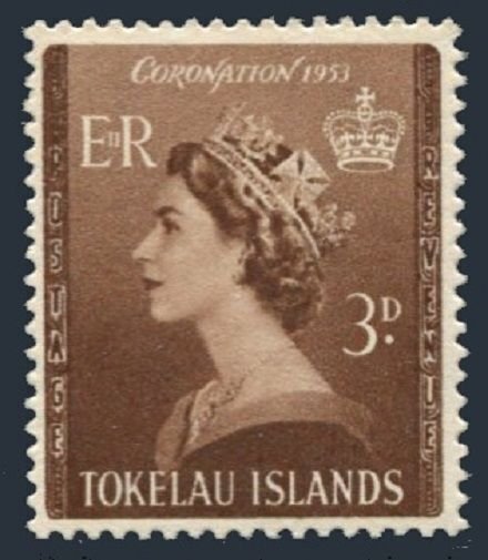 Tokelau 4, MNH. Michel 4. Coronation 1953, Queen Elizabeth QE II.