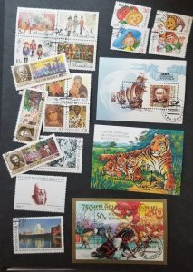 1992 RUSSIA USSR CCCP Used CTO Stamp Lot Collection T5725