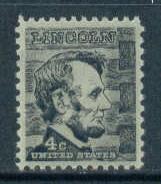 1282 4c Lincoln Barely Clears MNH Plt/4 LR 28834 F15315