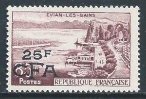 Reunion #334 NH 85fr France Chaumont Viaduct Issue Surcharged