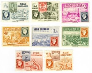 Cuba #539-C113 MH stamps on stamps