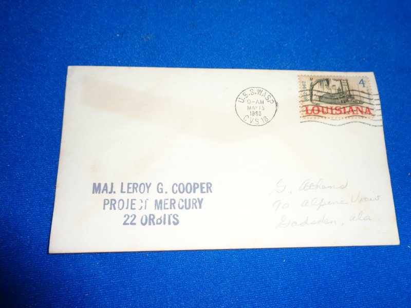 US NAVAL COVER: 1963 USS WASP