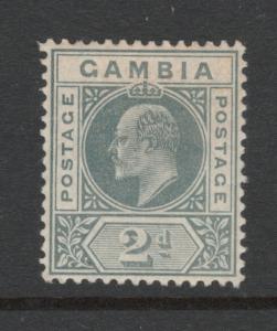 Gambia 1909 King Edward VII 2p Scott # 44 MH