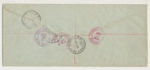 PAPUA -USA 1939 REG. OHMS COVER WITH 1sh6d AIRS, SECOND NOTICECACHET(SEE BELOW