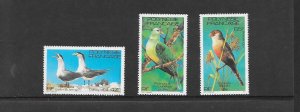 BIRDS - FRENCH POLYNESIA  #349-351  MNH