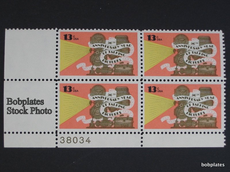 BOBPLATES #1727 Talking Pictures Plate Block F-VF MNH ~ See Details for #s/Pos