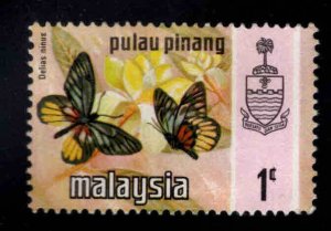 Malaysia Penang Scott  74 Used Butterfly stamp