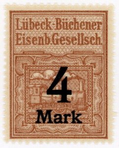 (I.B) Germany Railway : Lubeck-Buchener Eisenbahn 4M