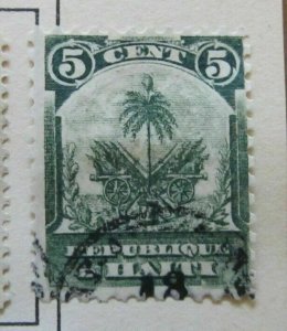 A6P26F49 Haiti 1898 5c Used-