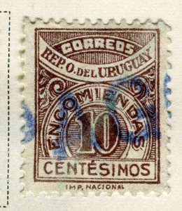 URUGUAY;  1927 early Parcel Post Stamp used 10c. value